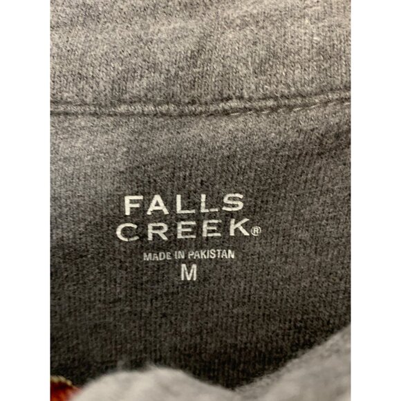 Falls Creek Mens  1/4 Zip Pullover Sweatshirt Medium Cotton Blend 8893 GUC - Picture 3 of 8